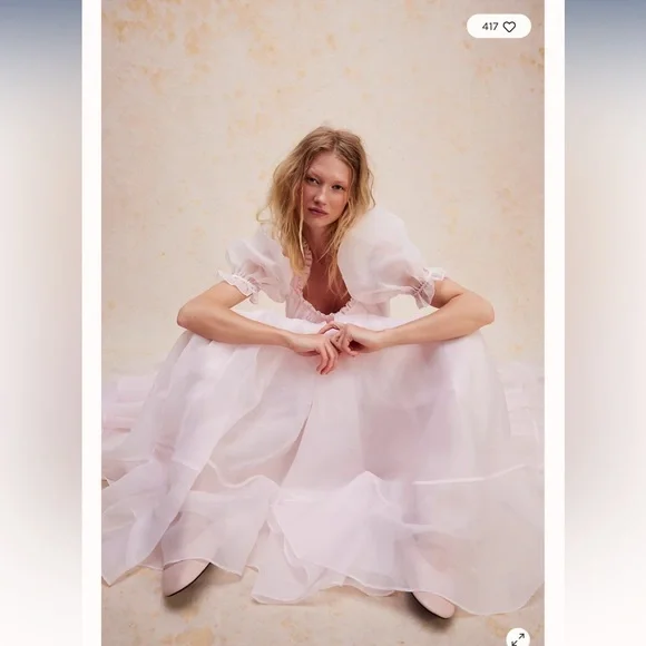 Selkie | Dresses | Free People Selkie The Lady Gown Victorian Bustier Puff  Sleeve Maxi Dress L | Poshmark